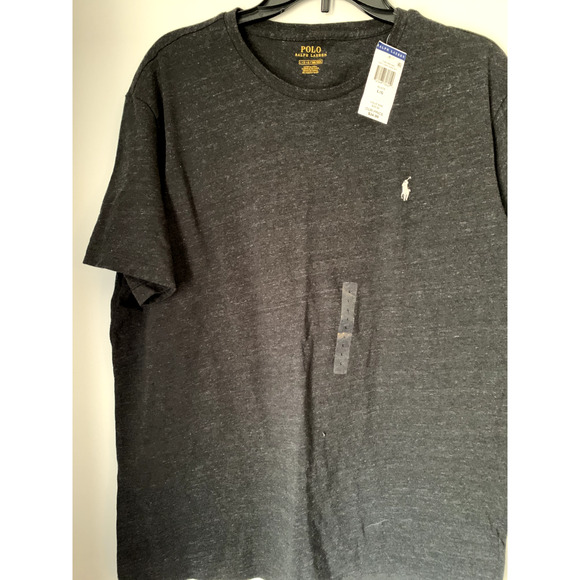 Polo Ralph Lauren Crewneck T-Shirt – Charcoal Heather (Size Large, NWT) - Picture 3 of 5